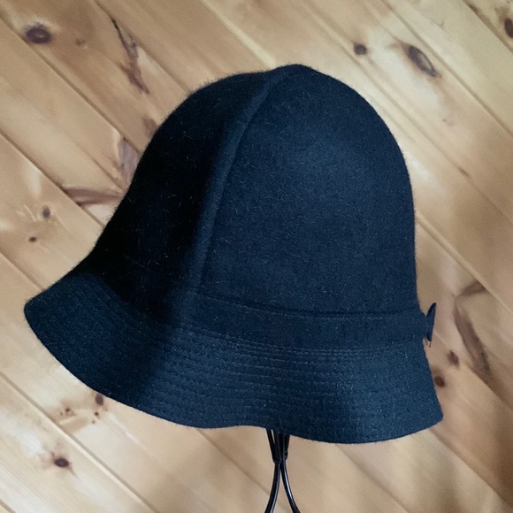 Mr. Carefree black fur felt bucket hat Made in England Large - Picture 4 of 11
